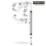 High/low-pressure Line, Air Conditioning Triscan 9010 10031. Fixed Price $138.07.