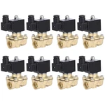 8PCS 3/4" Npt Valve Electric Solenoid Brass Gas Water Air 220V-240V N/c. Fixed Price $125.69.