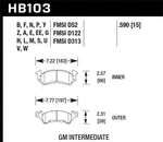 Hawk Performance Disc Brake Pad Set 1967 Chevrolet Chevelle 5.4L V8 Gas U/k. Fixed Price $156.59.