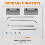 3" Rear Drop Lowering Kit Blocks + U-bolts For Chevy C10 C20 Gmc C15 C25 63-72. Fixed Price $89.95.