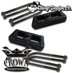 Crown Suspension 1980-2003 Rear 1" Lift Blocks Kit Round U-bolts. Fixed Price $120.00.