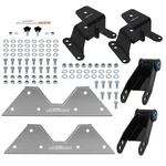 Rear 4" Lowering Shackles And Hangers With C-notch For Chevrolet C10/R10 1973-87. Fixed Price $187.60.