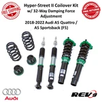 REV9 Hyper-street Ii Coilover Kit For 18-22 Audi A5 Quattro / Sportsback (F5). Fixed Price $565.00.