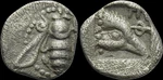 Ancient Greek, Ionia, Ephesos 500-420 Bc Silver Tetartemorion. Fixed Price $176.60.