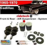 Ridetech Front & Rear Air Suspension Sys, 1965-1970 Cadillac Deville, Eldora, A5. Fixed Price $2205.00.