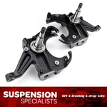 2.5" Front Drop Lowering Kit Spindles Fits 1973-1987 Chevy C10 2WD W/ 1" Rotor. Fixed Price $249.95.