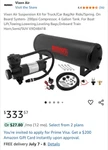 Air Suspension Kit/system For Truck/car BAG/RIDE/LIFT,200PSI Compressor, 4G Tank. Fixed Price $249.99.