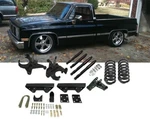 C10 1973-1987 5/7 Complete Lowering Drop Kit Shocks For 1.00 Rotors. Fixed Price $999.90.