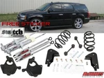 Chevy Tahoe 07-14 Lowering Kit 3" Front Spindles Strut 5" Rear Drop Coils Shocks. Fixed Price $1112.05.