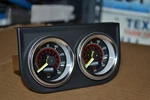 Set - Viair, 160 Psi, Ride Pressure Gauges, 2", Dual Needle, Black Face. Fixed Price $80.00.