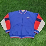 Vintage 80S Adidas Track Jacket 2XL 26X25 Cropped Boxy. Fixed Price $70.50.