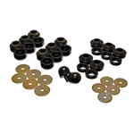 Energy Suspension 2.4107G; Body Mount Bushing Kit Black For 97-06 Jeep Tj. Fixed Price $126.34.