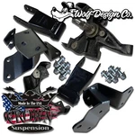 88-98 Obs C1500 2/4 Lowering Drop Kit Spindles Shackles Hangers Crown Suspension. Fixed Price $650.00.