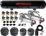 Airmaxxx 480 Chrome Compressors 1/2" Valves 2500 & 2600 Black 7 Switch Tank. Fixed Price $849.98.