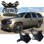 Crown 2" Front Drop Spindle Lowering Kit For 2007-2014 Chevy Tahoe 2WD 4X4. Fixed Price $220.00.