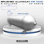 5 Gallons - 4 Ports Air Tank Brushed Aluminum Seamless Ride Suspension. Fixed Price $239.95.