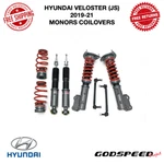 Godspeed Monors Coilover Damper Kit Fits 2019-2021 Hyundai Veloster (js) 52 Mm. Fixed Price $795.00.