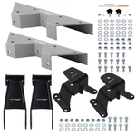Rear 4" Lowering Shackles And Hangers With C-notch For Gmc C1500 Pick Up 73-87. Fixed Price $192.95.