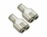 1/4" Od Hose Push Union Y Connector Fittings - 2 Pack. Fixed Price $30.40.