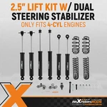 Maxpeedingrods 2.5" Lift Kit W/ Shocks For Jeep Wrangler Tj 4WD 1997-2006 4-CYL. Fixed Price $409.98.