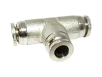 Numatics 3/8 X Push To Connect Union Tee Nickel Plated Brass Fitting. Fixed Price $15.80.