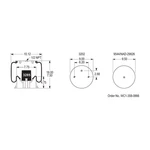 Firestone W013589069 Airide Spring Reversible Sleeve T15 M 4. Fixed Price $180.55.