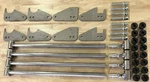 Parallel Link Kit - 1.25" Bars, 1/4" Steel Brackets Universal W/o Panhard. Fixed Price $400.00.