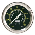 Viair 1.5" Gauge Black Ride Suspension Single - 90085. Fixed Price $20.90.