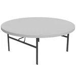 Lifetime 72-INCH Round Folding Table 22673 White Granite Commercial Heavy Duty. Fixed Price $441.76.