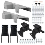 Rear 4" Lowering Shackles And Hangers With C-notch For Chevrolet C10/R10 1973-87. Fixed Price $197.60.