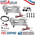 444C Dual Pack Chrome Compressors For Air Tanks Bag Ride Suspension 44432. Fixed Price $289.99.