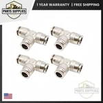 INB110-102-000 Numatics Set Of 4 Np Brass Push-in Fitting 1/2" Tube Union Tee. Fixed Price $66.35.
