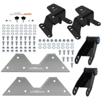 Rear 4" Lowering Shackles And Hangers With C-notch For Chevrolet C10 1973-1987. Fixed Price $189.95.
