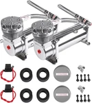 2PCS Maxpower 200 Psi Air Suspension Compressor Dc 12V X480C Outlet 1/4 Npt. Fixed Price $199.99.