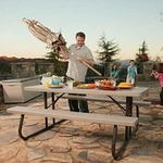 Lifetime 22119 High Density Polyethylene Folding Picnic Table, 6 Feet, Putty. Fixed Price $309.01.