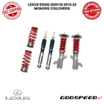 Godspeed Project Monors Coilovers Damper Kit Fits 2019-2023 Lexus ES350 (GSV10). Fixed Price $810.00.
