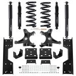Front 4" Rear 6" Lowering Kit W/shock For Chevy Gmc C1500 88-98 W/1.25" Rotors. Fixed Price $573.71.