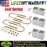 Universal 2"/ 3" /4" Drop Leaf Spring Lowering Block Kit With U-bolts & Hardware. Fixed Price $48.99.