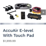 Accuair AA-ELS4-TPAD-ENLEVEL Suspensioncontroller W/touchpad. Fixed Price $1500.00.