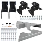 Rear 4" Lowering Shackles And Hangers With C-notch For Chevrolet C10/R10 73-1987. Fixed Price $178.94.