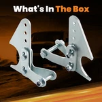 Adjustable Coilover Shock Mount Lower Brackets Kit For 3" Axle Tubes Steel. Fixed Price $23.99.