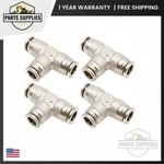 INB110-308-000 Numatics Set Of 4 Np Brass Push-in Fitting 3/8 Tube Union Tee. Fixed Price $53.95.