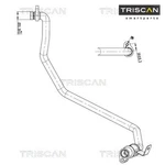 High/low-pressure Line, Air Conditioning Triscan 9010 25041. Fixed Price $122.76.