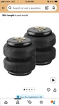 Maxpeedingrods 2PCS Air Suspension Spring Double Bellow Standard 2500 Lbs. Fixed Price $50.00.