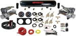 3/8" Manual Air Ride Kit Corner Dual 480 Chrome W/digital Pressure Displays. Fixed Price $1109.05.
