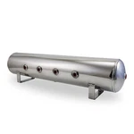 Air Lift 4-GALLON 7-PORT Polished Aluminum Tank Train Horn Ride Bagged 12957. Fixed Price $134.03.