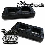 Tacoma Rear 1" Lift Blocks Steel Ductile Kit Crown Suspension No U-bolts. Fixed Price $40.00.
