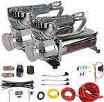 Airmaxxx Dual 580 Chrome Compressors 150/180 Psi Switch & Wiring Install Kit. Fixed Price $569.99.