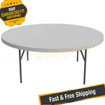 Lifetime 22673 72" White Granite Round Table. Fixed Price $551.13.