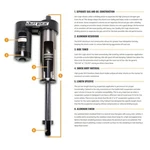 For Chevy Silverado 1500 19-21 Fabtech 3" Dirt Logic 2.5 Front Coilovers. Fixed Price $2072.84.